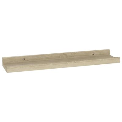 vidaXL Wall Shelves 2 pcs Sonoma Oak 15.7"x3.5"x1.2"