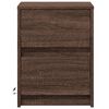 vidaXL Bedside Cabinet Set of 2 Brown Oak Engineered Wood