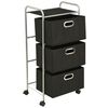 vidaXL Storage Rack Unit Black and Silver