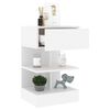 vidaXL Bedside Cabinet White Engineered Wood Medium Bedside Cabinet