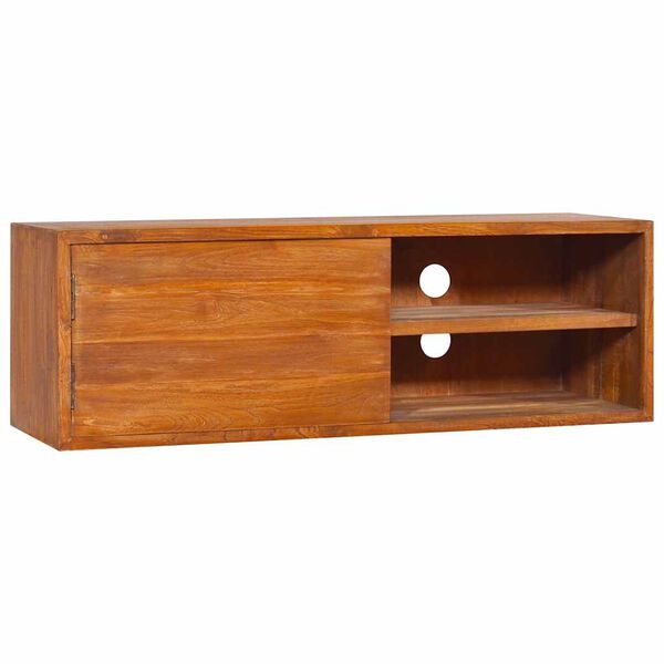 vidaXL Wall-mounted TV Cabinet Teak Solid Teak Wood