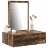 vidaXL Dressing Table Brown 23.62 x 15.75 x 27.56 in Engineered Wood