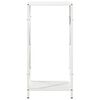 vidaXL Firewood Rack White 13.4x9.8x27.6" Cold-rolled steel