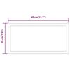 vidaXL LED Bathroom Mirror 7.9"x15.7"