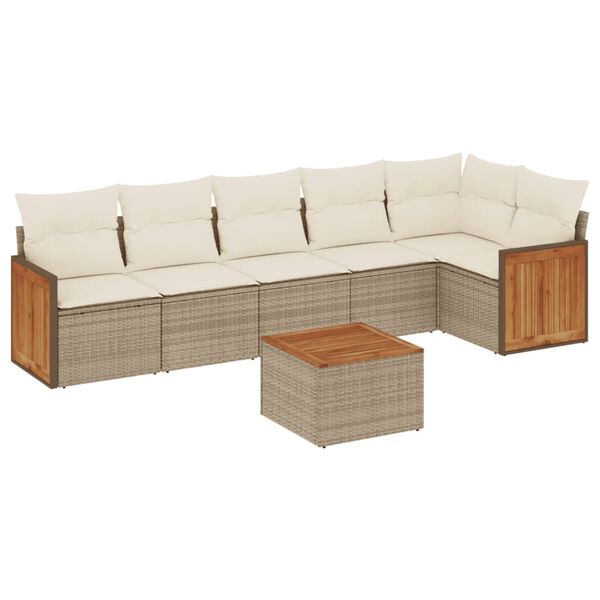 vidaXL Garden Sofa Set Beige