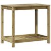 vidaXL Potting Table Natural Pine Treated Pine Wood Medium Potting Table