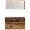 vidaXL Bathroom Cabinet With Mirror Old Wood Engineered Wood Medium