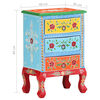 vidaXL Bedside Cabinet Multicolor Solid mango wood 15.7x11.8x23.6 in