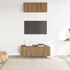 vidaXL TV Cabinet Set Set of 2 Artisan Oak Engineered Wood Standard