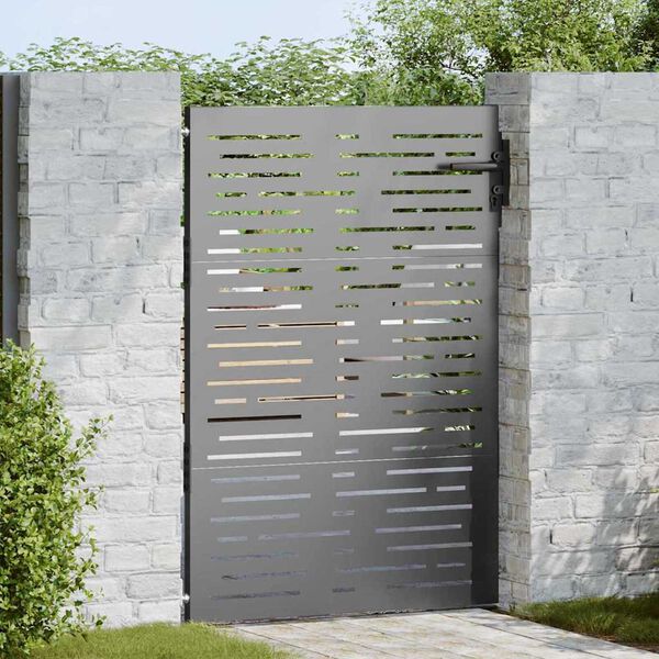 vidaXL Garden Gate 33.5x59.1" Corten Steel Square Design