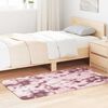 vidaXL Shaggy Rug Dusty Pink 100% Polyester 31.5 x 59.1 in Foldable