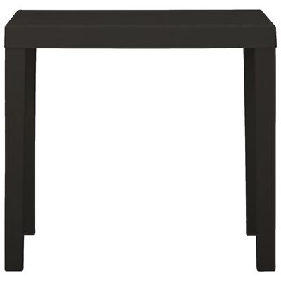 vidaXL Patio Table Anthracite 31.1"x25.6"x28.3" Plastic