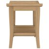 vidaXL Bathroom Side Table Natural teak Solid teak wood 19.7x13.8x17.7 in