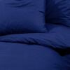 vidaXL Duvet Cover Set Navy Blue 100% Cotton 78.7 x 78.7 in Lightweight