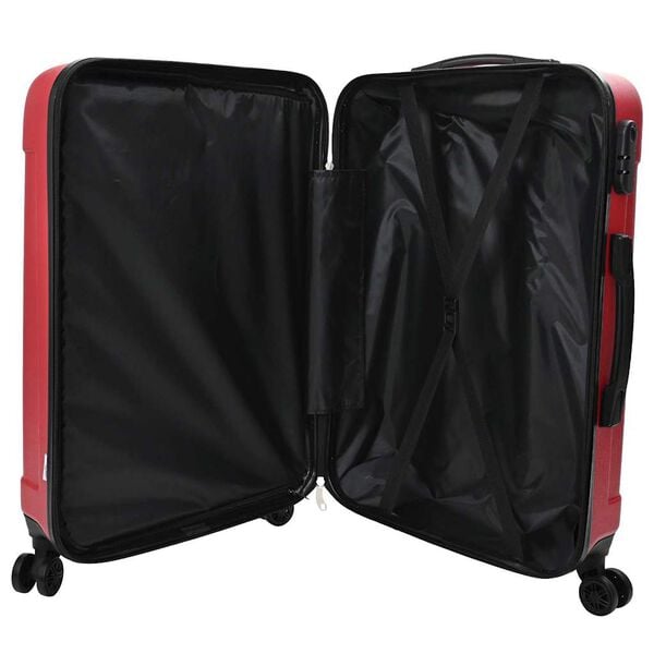 vidaXL Suitcase 3 pcs Red 19.69 x 12.20 x 30.71 in ABS Plastic