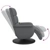 vidaXL Massage Recliner Chair with Footrest Grey Faux Leather