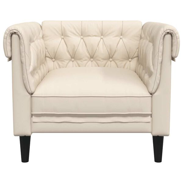 vidaXL Chesterfield Sofa Chair Linen
