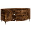 vidaXL Coffee Table Smoked Oak Engineered Wood, Metal Medium