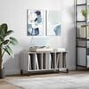 vidaXL Record Cabinet Grey Sonoma Engineered wood, Iron