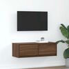 vidaXL TV Cabinet Brown Oak Engineered Wood Medium TV Cabinet