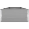 vidaXL Planter Light Grey 195 x 100 x 45 cm Galvanised Steel