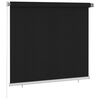 vidaXL Roller Blind Black High-density polyethylene (HDPE) 63.0 x 55.1 in