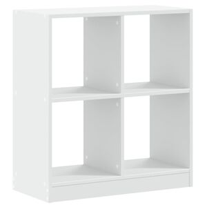 vidaXL Bookcase White Engineered Wood Medium Bookshelf Rectangular