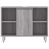 vidaXL Bathroom Cabinet Grey sonoma Engineered wood, Iron Medium