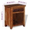 vidaXL Nightstand Brown Solid Acacia and Reclaimed Wood Small