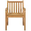 vidaXL Garden Dining Set Teak Brown Solid Teak Wood 5 Piece Set Durable