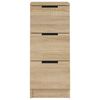 vidaXL Sideboard Sonoma oak Engineered wood Sideboard Square Modern