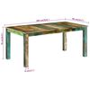 vidaXL Dining Table Multicolor