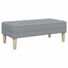 vidaXL Bench Light gray 113 x 57 x 39 cm fabric