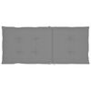 vidaXL Garden Chair Set of 8 Grey cushions, Natural wood