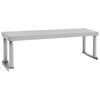 vidaXL Work Table Overshelf 47.2"x11.8"x13.8" Stainless Steel