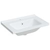 vidaXL Bathroom Sink White 28.0x18.9x7.7" Rectangular Ceramic
