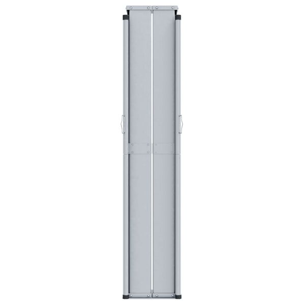 vidaXL Side Awning Black Polyester with PU coating, Steel, Aluminum