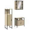 vidaXL Bathroom Cabinet Set Sonoma Oak Engineered Wood Medium