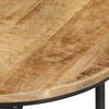 vidaXL Nesting Table Set of 3 Black, Natural