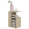 vidaXL Side Table Sonoma Oak Engineered Wood Compact Side Table
