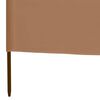 vidaXL Wind Screen Taupe Non-woven fabric (100% polyester), wood