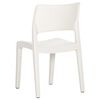 vidaXL Garden Chair Set of 2 White Polypropylene Standard Stackable