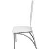 vidaXL Dining Table And Chairs White