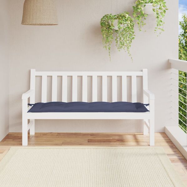 vidaXL Garden Bench Cushion Navy blue Oxford fabric (100% polyester)