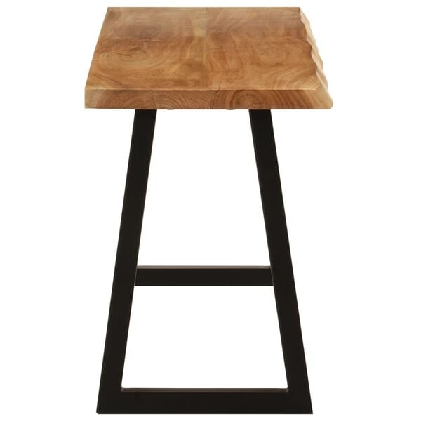 vidaXL Bench with Live Edge 41.3" Solid Wood Acacia