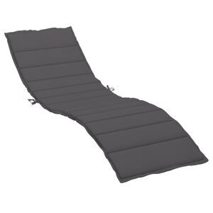 vidaXL Sun Lounger Cushion Anthracite Oxford fabric (100% polyester)