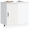 vidaXL Kitchen Base Cabinet White Engineered Wood Medium Adjustable Feet