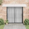 vidaXL Door Canopy Gray and Transparent