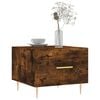 vidaXL Coffee Table Smoked Oak Engineered wood, Iron Medium Storage