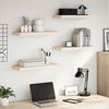 vidaXL Floating Shelf Set of 4 Oak Engineered wood with oak veneer, metal